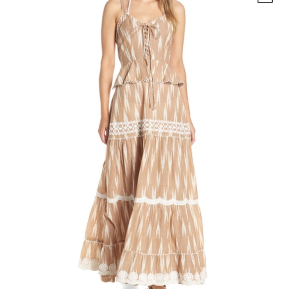 Hemant & Nandita Dresses & Skirts - Hemant & Nandita Gurun Coverup Maxi Dress in Nude